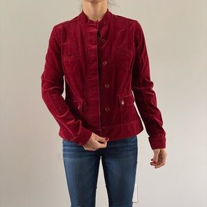 Red corduroy jacket